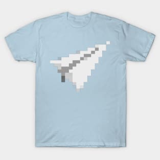 Paper Airplane Pixel Art T-Shirt